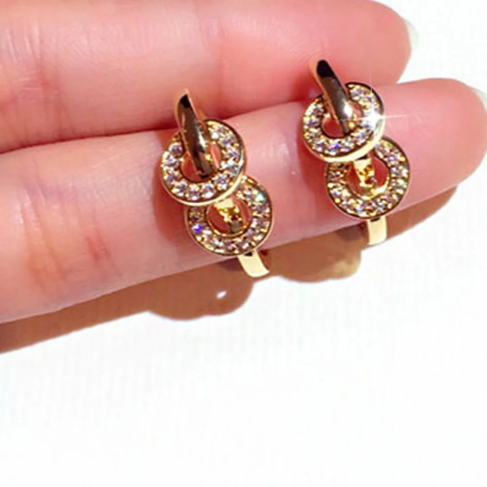 14k gold diamond earrings